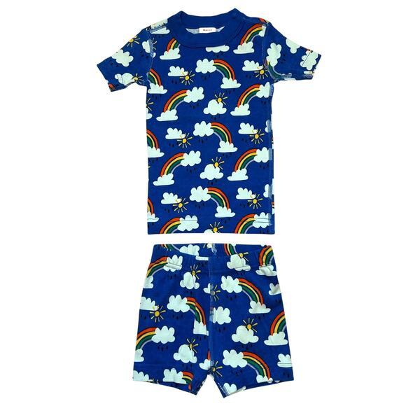 Hanna Andersson 100% Organic Cotton Rainbow Pajamas 90 - Picture 1 of 5